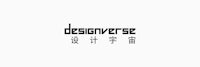 a logo with the word designverse in chinese