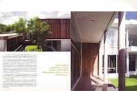 a page from a magazine showing a modern house