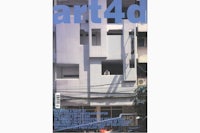 the cover of art4d magazine with a picture of a building