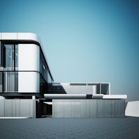 a 3d rendering of a modern house