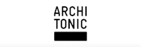 a black and white logo with the word archi tonic