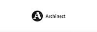 a black and white logo with the word architect